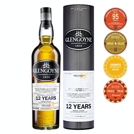 95高分12年单麦格兰哥尼12年苏格兰单一麦芽威士忌glengoyne12yo
