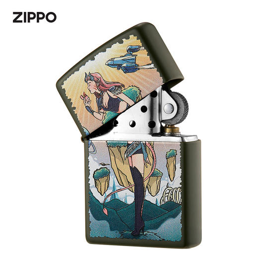 zippo官方直营windy风中女郎星球战姬限量款带手办zcbec222