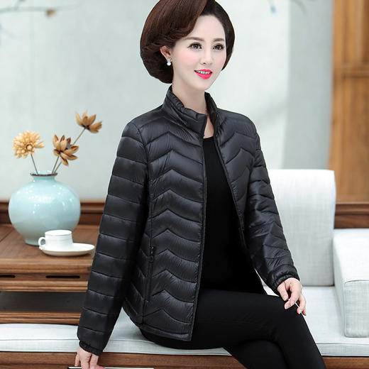 lzfy8125冬季立领加棉妈妈装薄款小棉衣