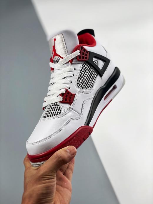 男女鞋 air jordan 4 "fire red" 火焰红 元年 篮球鞋 aj4 商品图5