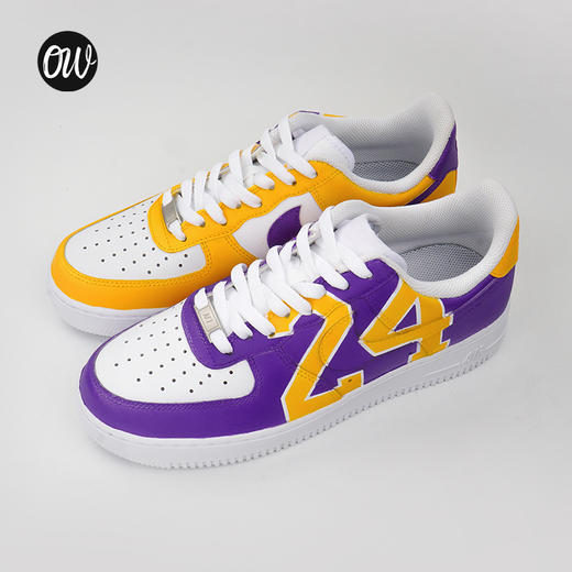 含鞋nikeairforce1空军一号湖人配色n0255