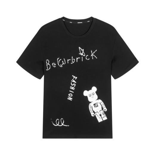 bearbrick衣服,bearbrick gxg男装秋季积木熊联名款黑色短袖t恤男潮gy144952e