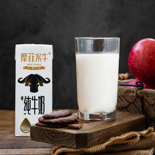 来思尔摩菲水纯牛奶206g*10盒整箱 云南皇氏来思尔乳业摩菲水牛纯奶