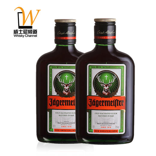 威士忌频道jagermeister小野格酒德国野格圣鹿利口酒力娇酒200ml2鹿头