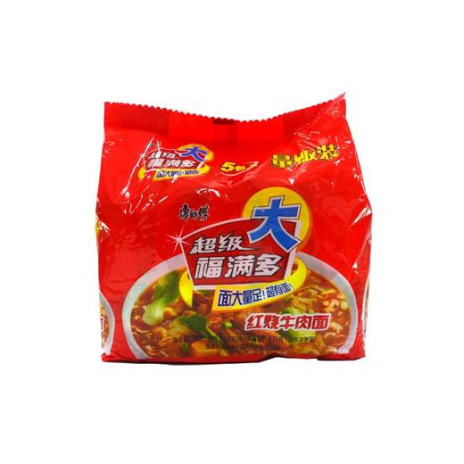 康师傅超级福满多红烧牛肉面109g5