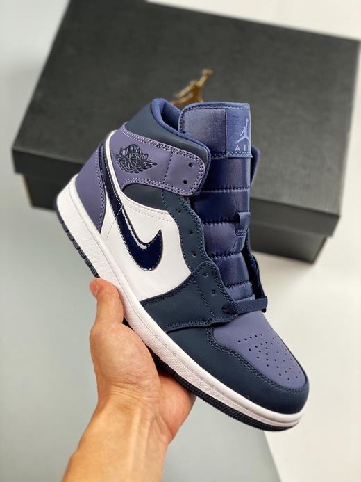 男女鞋airjordan1mid桑德紫黑紫脚趾中帮系列板鞋aj1中帮