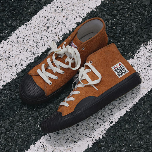 visionstreetwear20滑板鞋长翻毛皮高帮黑色饼干头trickhiv203ny0810