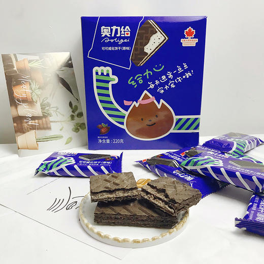 奥利给可可威化饼干原味220g