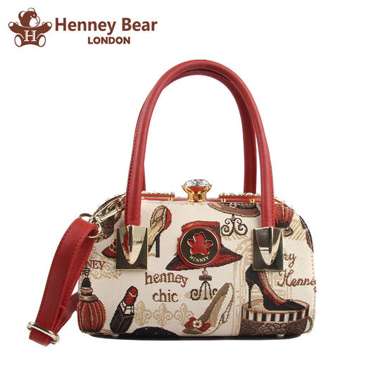 henney bear/轩尼小熊2021新款网红潮女包单肩手提包化妆包h-216