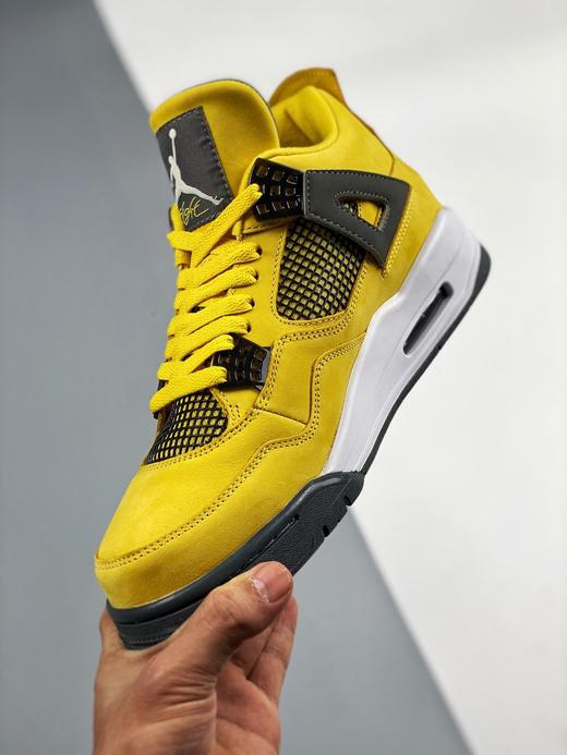 男鞋乔丹airjordan4retrolightning电母黄色闪电篮球鞋aj4