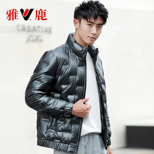 【待完善】90%白鹅绒男款高端鹅绒羽绒服短款yz007a25660