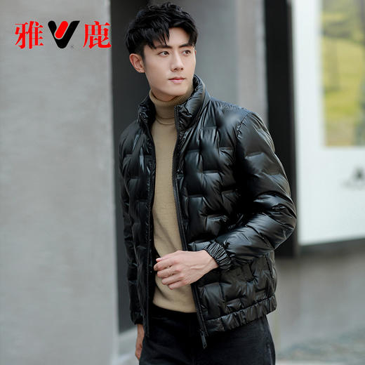 【待完善】90%白鹅绒男款高端鹅绒羽绒服短款yz007a25660