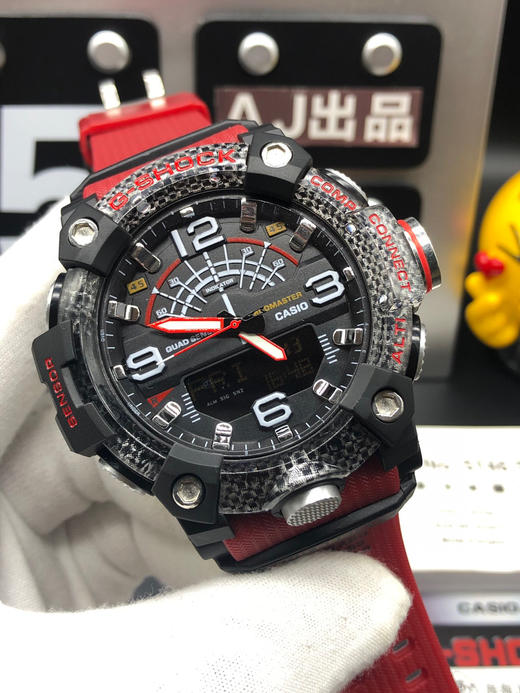 casio卡西欧 g-shock gg-b100系列 zhong极硅胶运动指针电子表,碳纤维