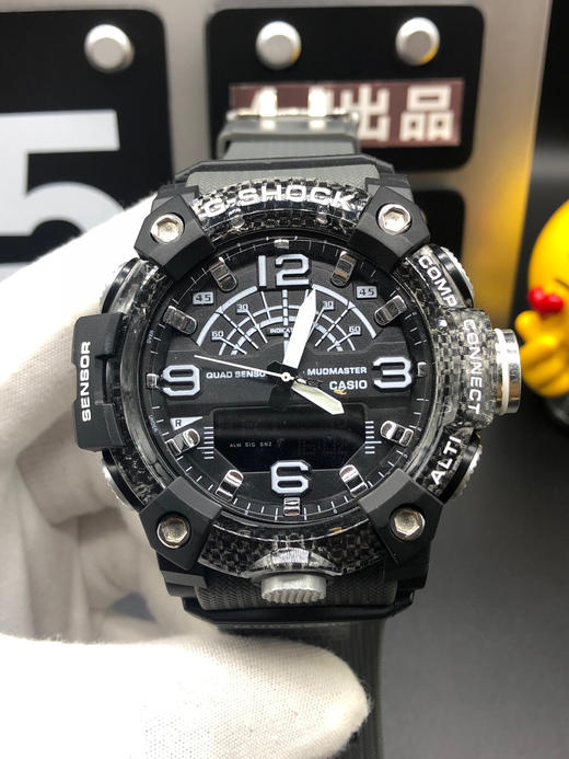 casio卡西欧 g-shock gg-b100系列 zhong极硅胶运动指针电子表,碳纤维