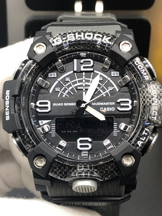 casio卡西欧 g-shock gg-b100系列 zhong极硅胶运动指针电子表,碳纤维