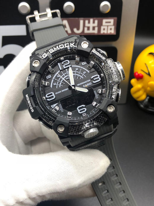 casio卡西欧 g-shock gg-b100系列 zhong极硅胶运动指针电子表,碳纤维