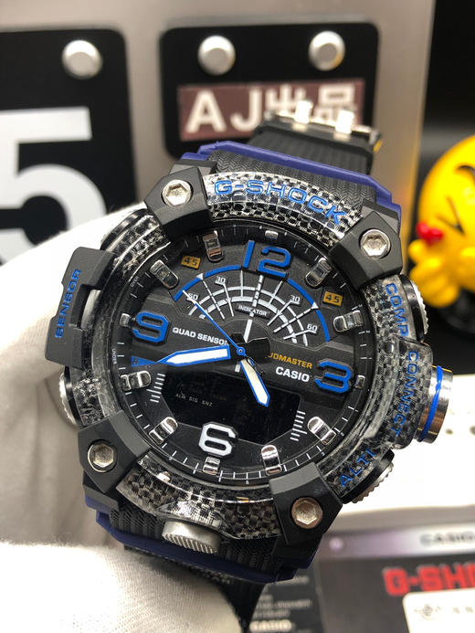 casio卡西欧 g-shock gg-b100系列 zhong极硅胶运动指针电子表,碳纤维