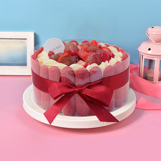 甜蜜の约定sweetpromisecreamcake红丝绒手指饼干水果奶油蛋糕