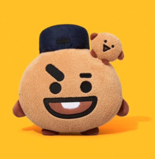 韩国linefriends可爱公仔02bt21shooky学校外观站立娃娃