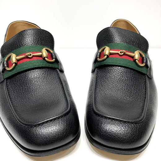 [香港直邮]gucci 黑色马蹄扣男士乐福鞋