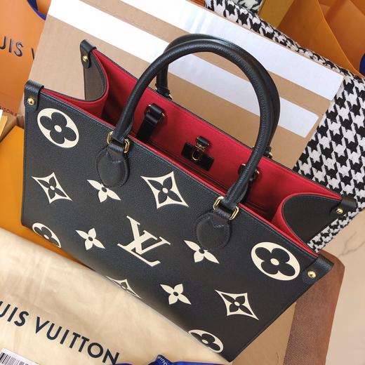 奢侈品【lv】onthego中号手袋m45495将 monogram 图先