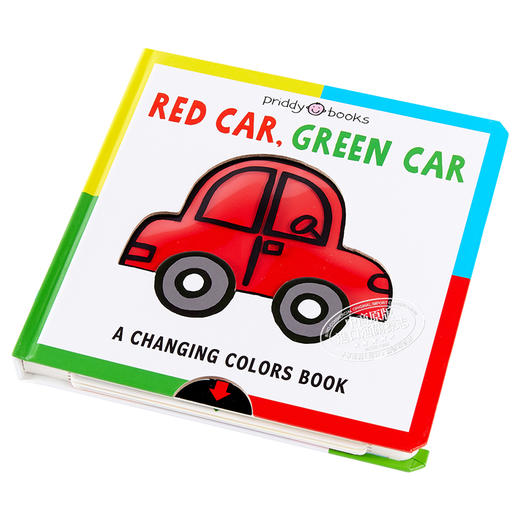 中商原版redcargreencar红车绿车achangingpicturebook变变书益智游戏