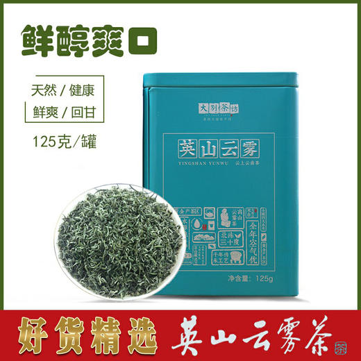 【英山特产】2021新茶大别茶访英山云雾云曲茶春茶125g/盒绿茶茶叶