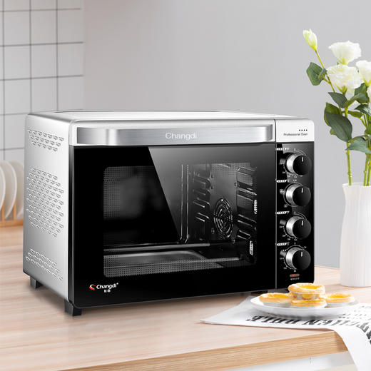 长帝crtf32k搪瓷烤箱家用烘焙多功能全自动小型电烤箱32升大容量