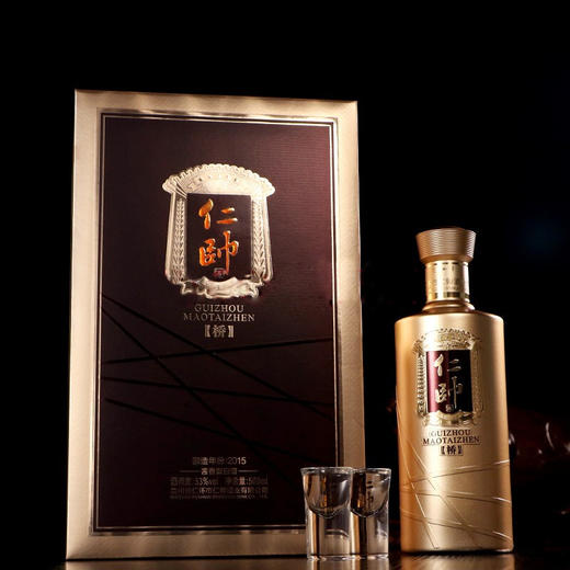 仁帅金桥53度酱香型白酒500ml