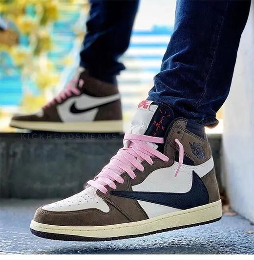 nike cspace air jordan 1 x travis scott aj1 深棕倒钩联名高帮男女