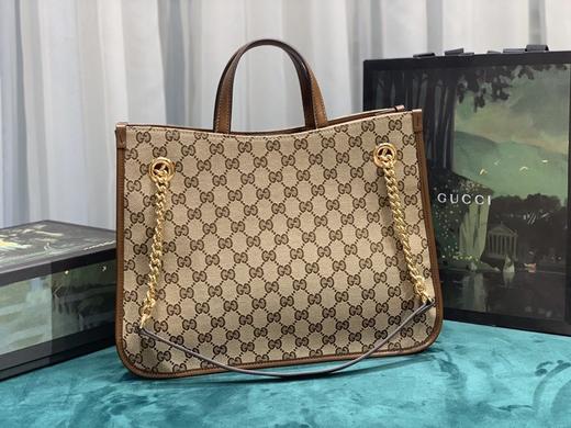 古驰gucci 1955马衔扣托特包 中号双提手托特包 型号:621144 时尚女士