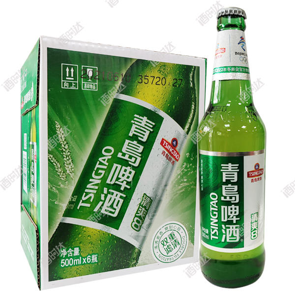 [啤酒]青岛清爽8度500ml*6瓶