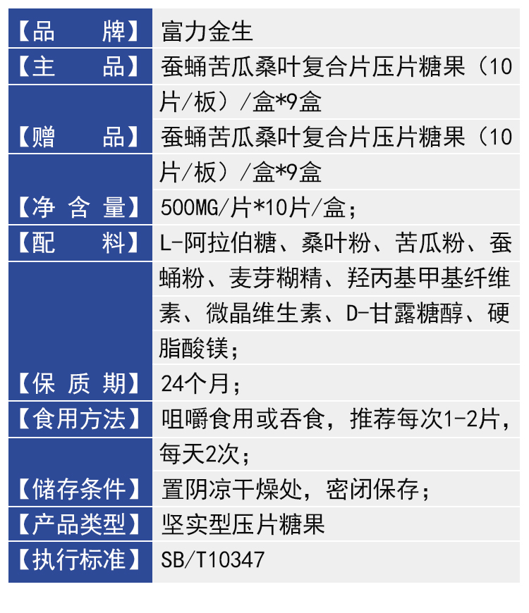 富力金生蚕素复合片18盒