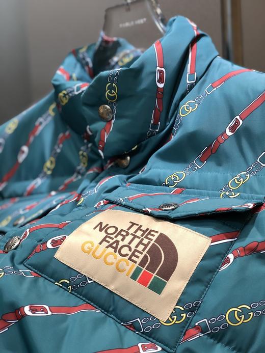 北面the north face gucci联名合作户外复古羽绒马夹男女时尚马甲戚薇