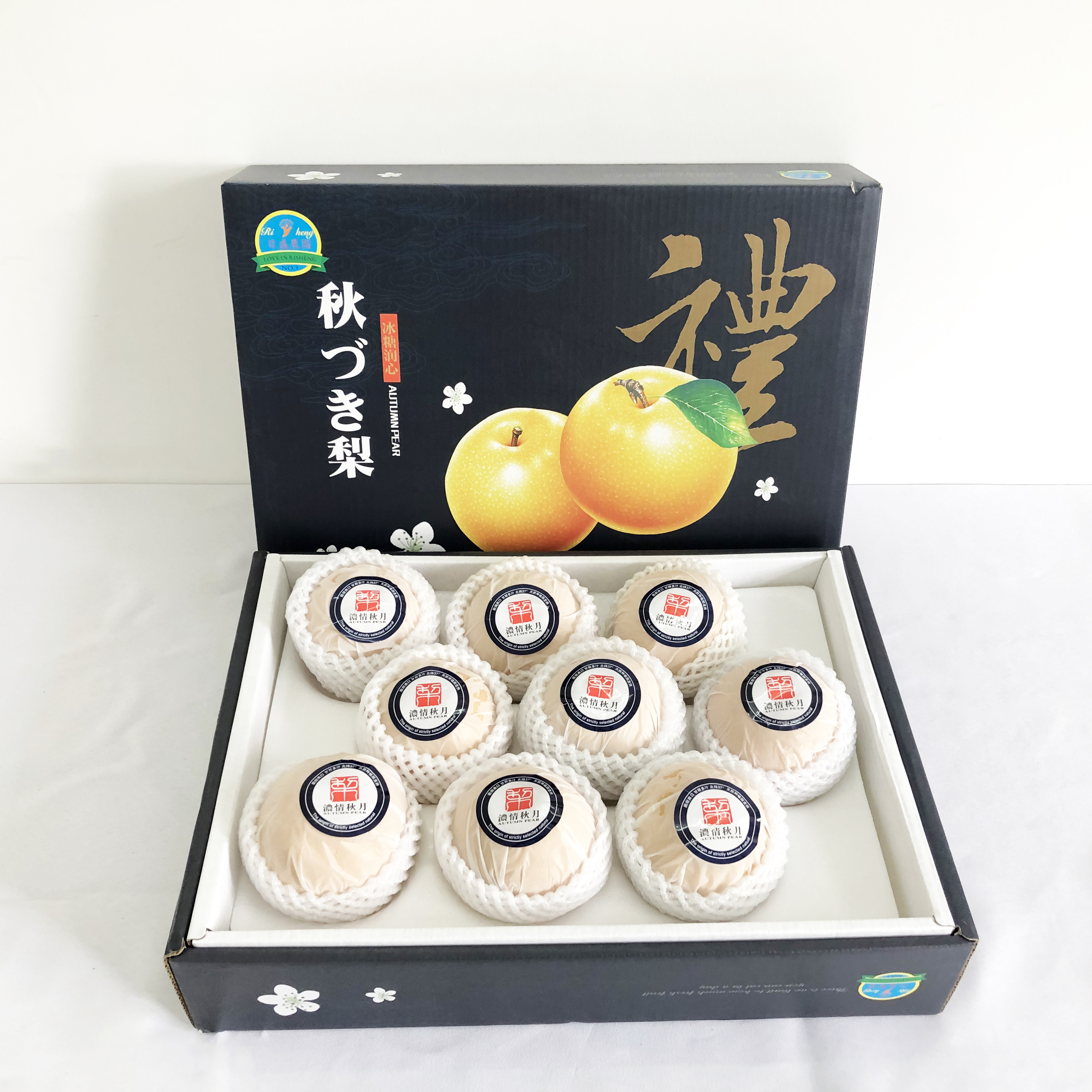 秋月梨礼盒果肉无渣脆甜如蜜