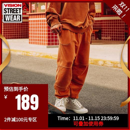 visionstreetwear辱华,VisionStreetWear visionstreetwear常规版松紧可调节抽绳针织长裤