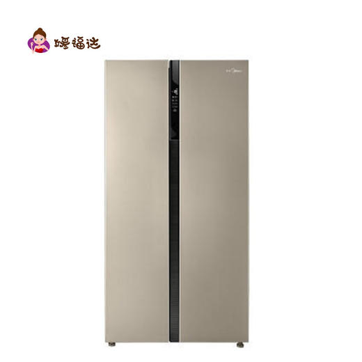 美的527升对开门冰箱bcd527wkm巨