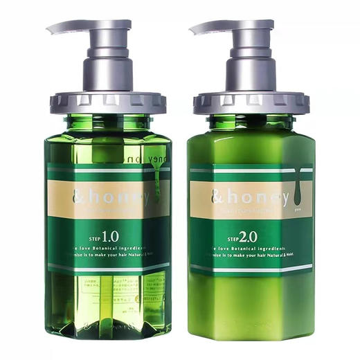 日本honey安蒂花子90高滋养成分蜂蜜洗发水440ml护发素套装445g