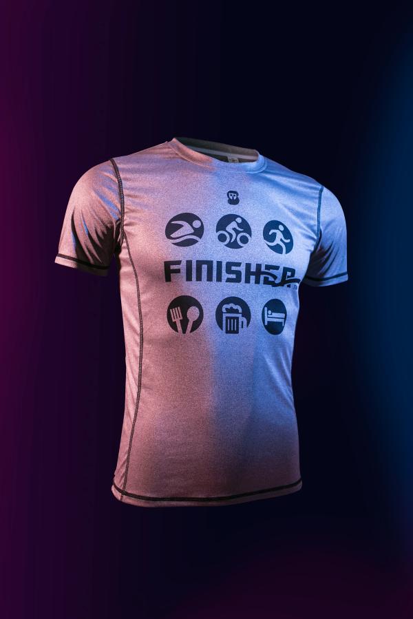 严素跑步TEE,FINISHER完赛者，男，轻量 短袖T恤 速干快干 严素态度