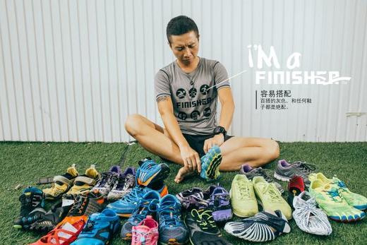 严素跑步TEE,FINISHER完赛者，男，轻量 短袖T恤 速干快干 严素态度 商品图3