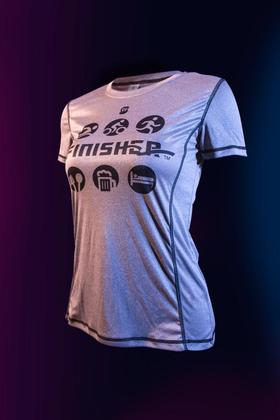 严素跑步TEE,FINISHER完赛者，女，轻量 短袖T恤 速干快干 严素态度