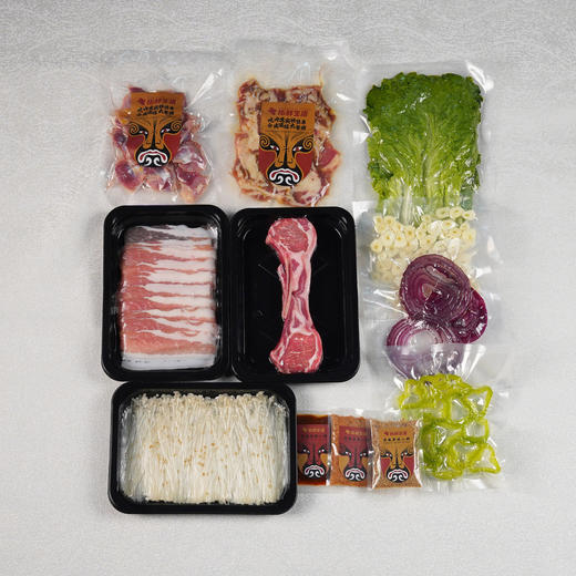 国潮烤肉4-6人套餐✔6荤6素1锅✔赠卡式炉一套 ✔ 商品图6