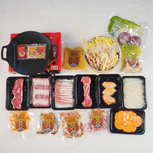 国潮烤肉8-10人套餐✔10荤7素1锅✔赠卡式炉一套 ✔ 商品图6