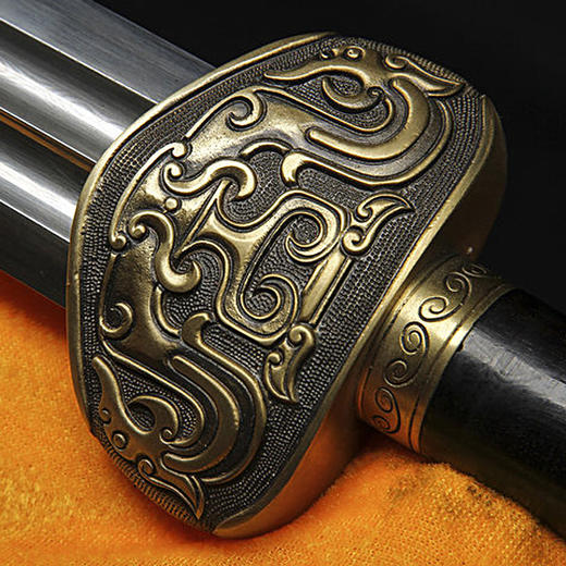 蒋氏 龙泉刀剑 太乙剑-大师亲制高端双槽汉剑 汉剑未开刃 商品图0