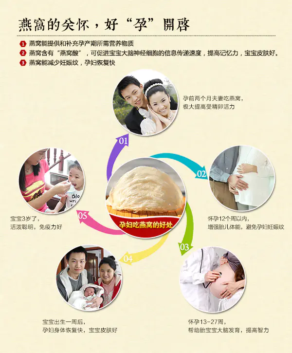 燕窝知识 第三期 孕妇吃燕窝的好处 凰朝滋补堂旗舰店