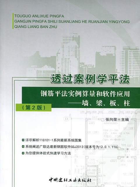 透过案例学平法 钢筋平法实例算量和软件应用--墙、梁、板、柱（第2版） 商品图0