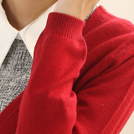 V领长款开衫 羊毛衫女针织衫外套2014新款秋冬毛衣长袖空调衫外搭 商品图4