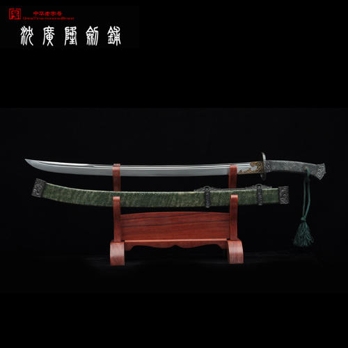 方正铁装清刀 龙泉沈广隆剑铺 手工传统宝刀 收藏工艺刀   sgl-5055 未开刃 商品图1