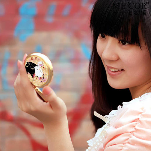 【为思礼合集】珐琅化妆镜 礼品化妆镜礼盒 包挂套装 情人节七夕生日礼物 商品图7