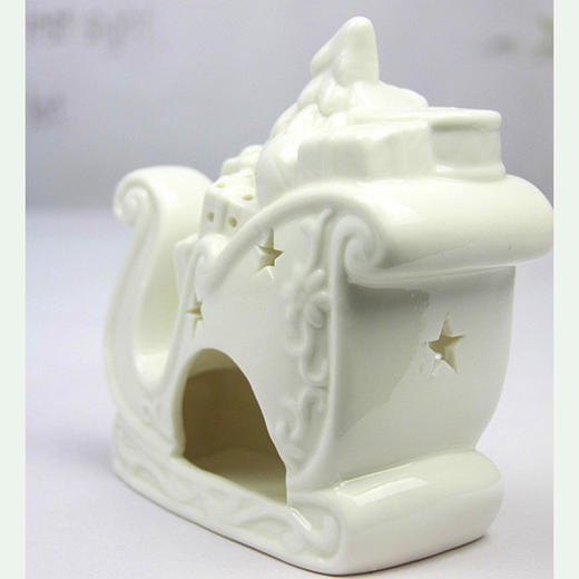 【为思礼 zakka】烛台 圣诞礼品车  白瓷 家居杂货装饰摆设 商品图2